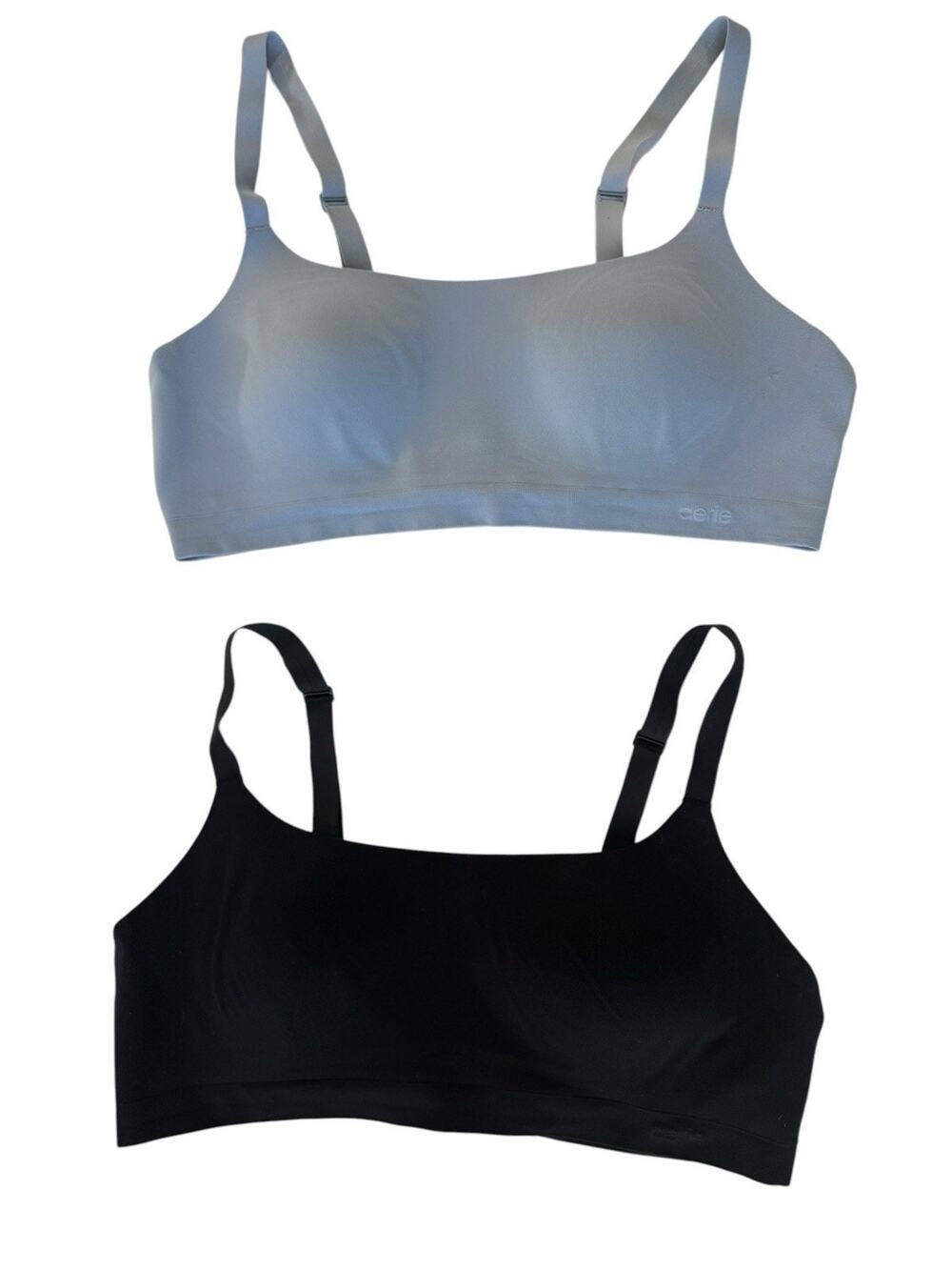 Smoothez By Aerie Small Bralette Bra LOT Of 2 Blue Black Wireless #NE207
